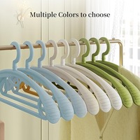 10PCS Plastic Clothes Hange Extra Thick Plastic Wide Shoulder Adult 360 Degrees Rotate Slip Resistant Standard Clothing Hanger