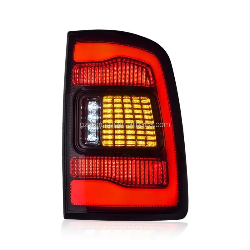 Sequential Flowing LED Tail Light Assembly With DRL & Brake Light For Dodge Ram 1500/2500/3500 09-18 Rear Lamp Turn Signal