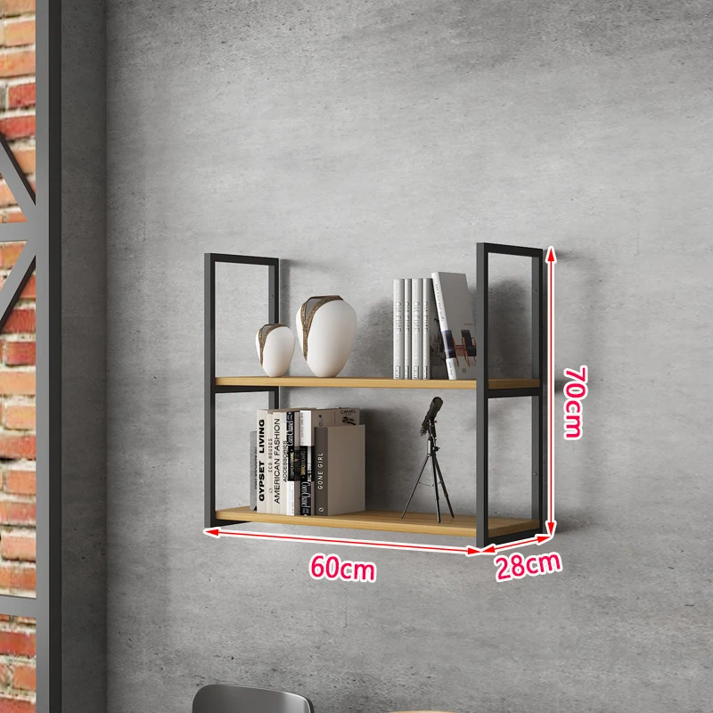 

Industrial Wind Display Shelf Simple Multi-Layer Iron Wall Rack for Wine or CD Storage Elegant Storage Cabinet