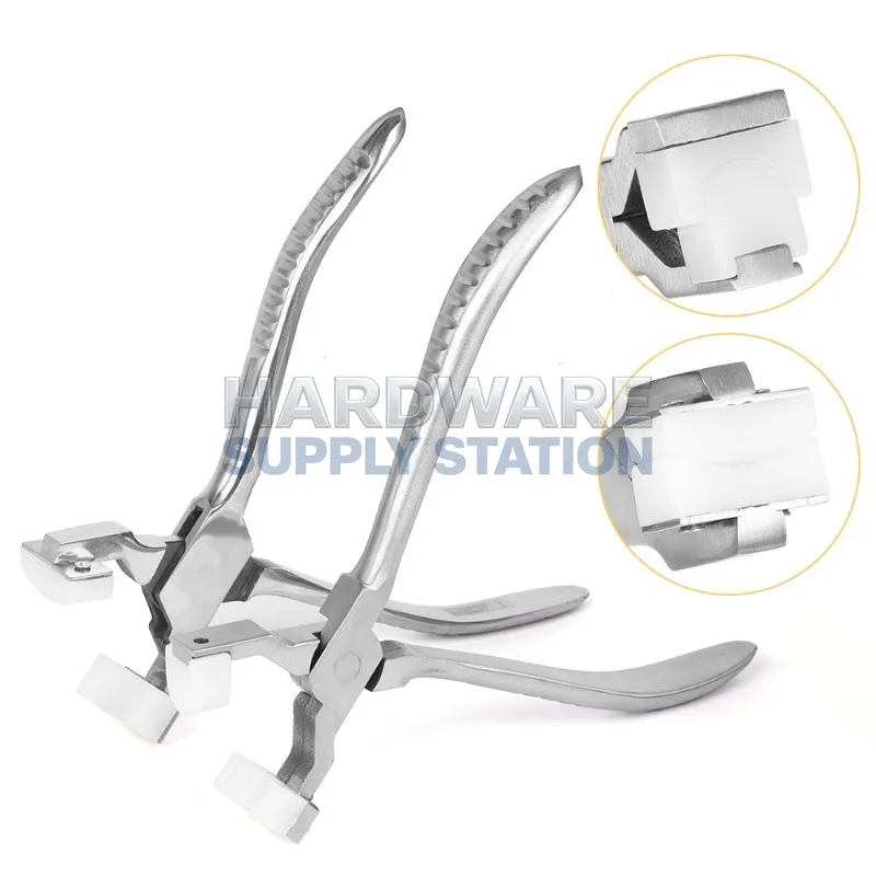 

DIY Jewelry Hand Bending Pliers Durable Stainless Steel Tool for Bracelet Ring Strip & Jump Ring Spring Bar Shaping