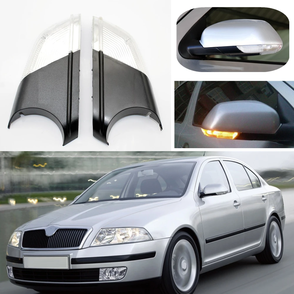 Do Skoda Octavia MK2 A5 Sedan Combi 2004 2005 2006 2007 2008 Samochodowe lusterko wsteczne LED Wskaźnik kierunkowskazu Lampka kierunkowskazu