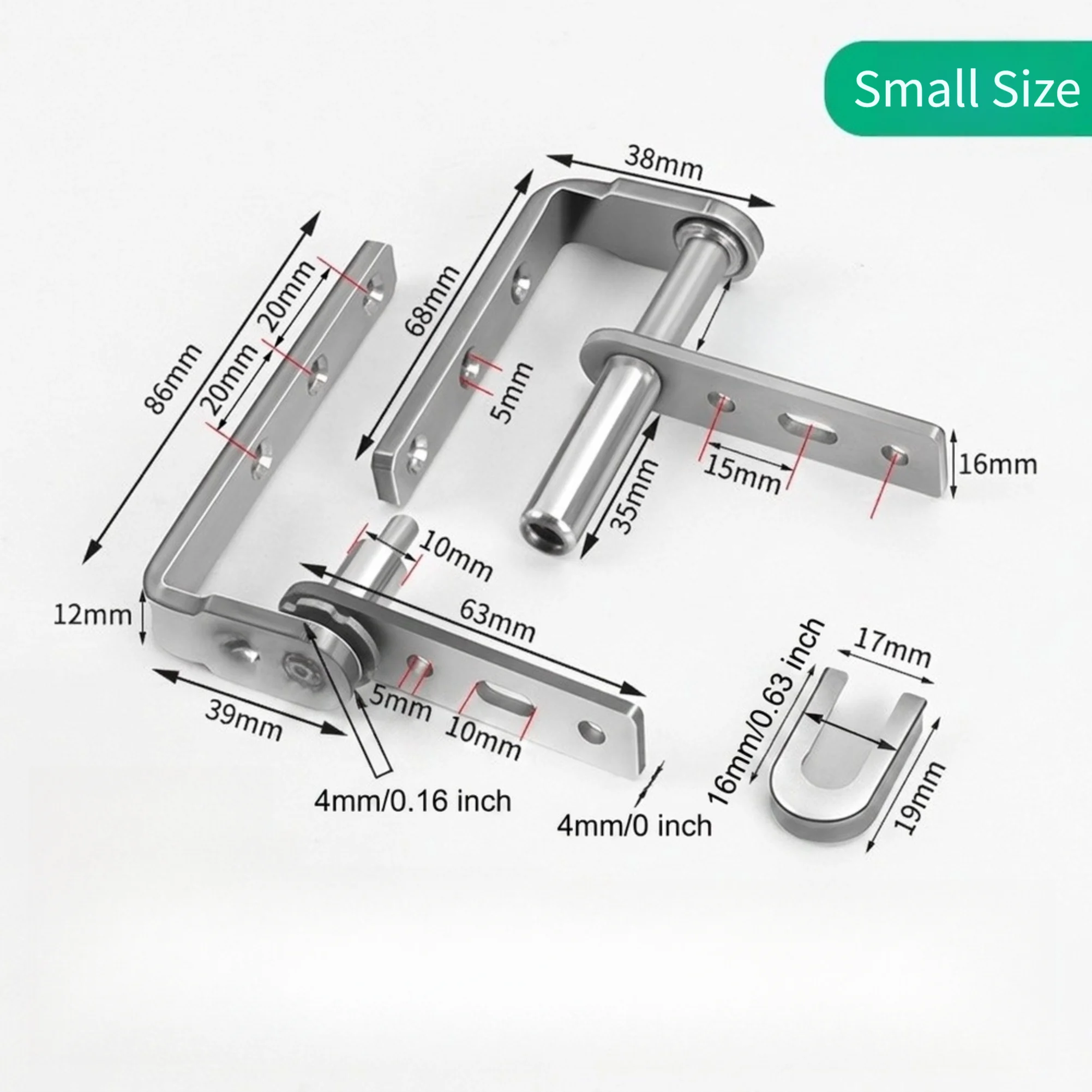 Stainless Steel DouFor Direction Hinges with Self-Closing Mechanism for Interior Doors and Half Height Openings