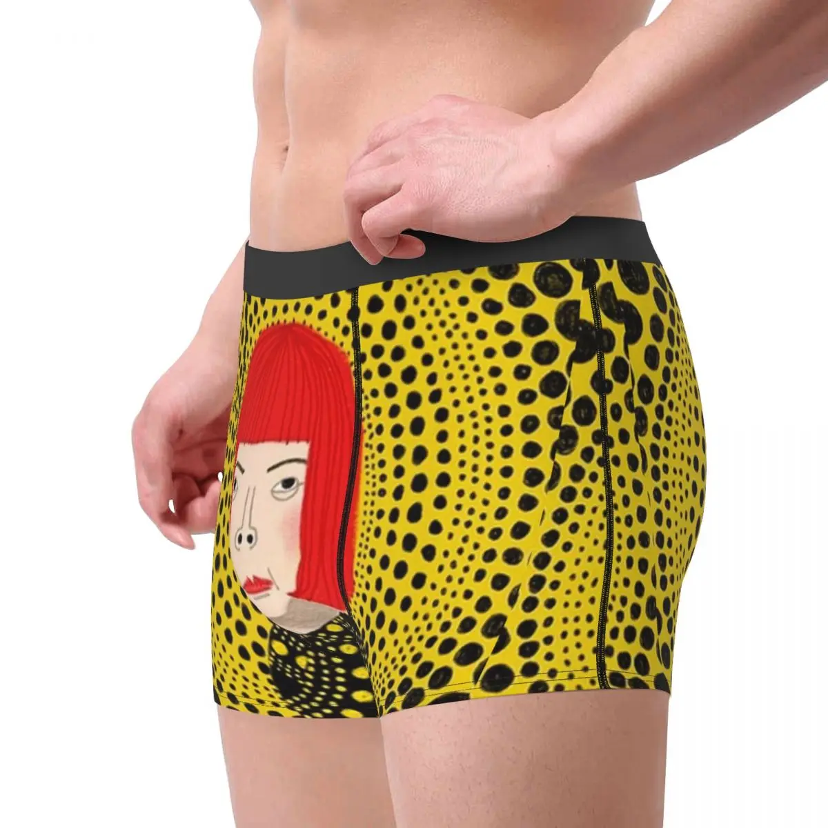 Men Yayoi Kusama Mystery Boxer Shorts Panties Polyester Underwear Japanese Artist Homme Funny S-XXL Underpants