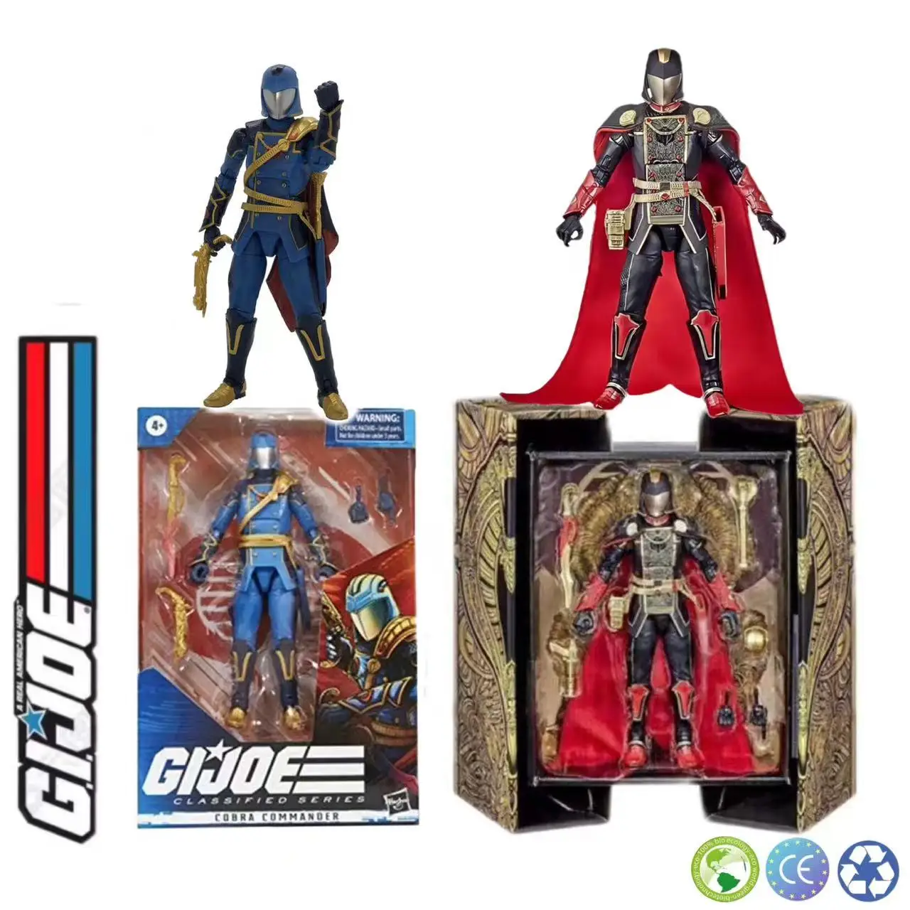 

KO G.i.joe Classified Series Snake Supreme Cobra Commander 6inch Action Figure Collection With Multiple Accessories Collectibles