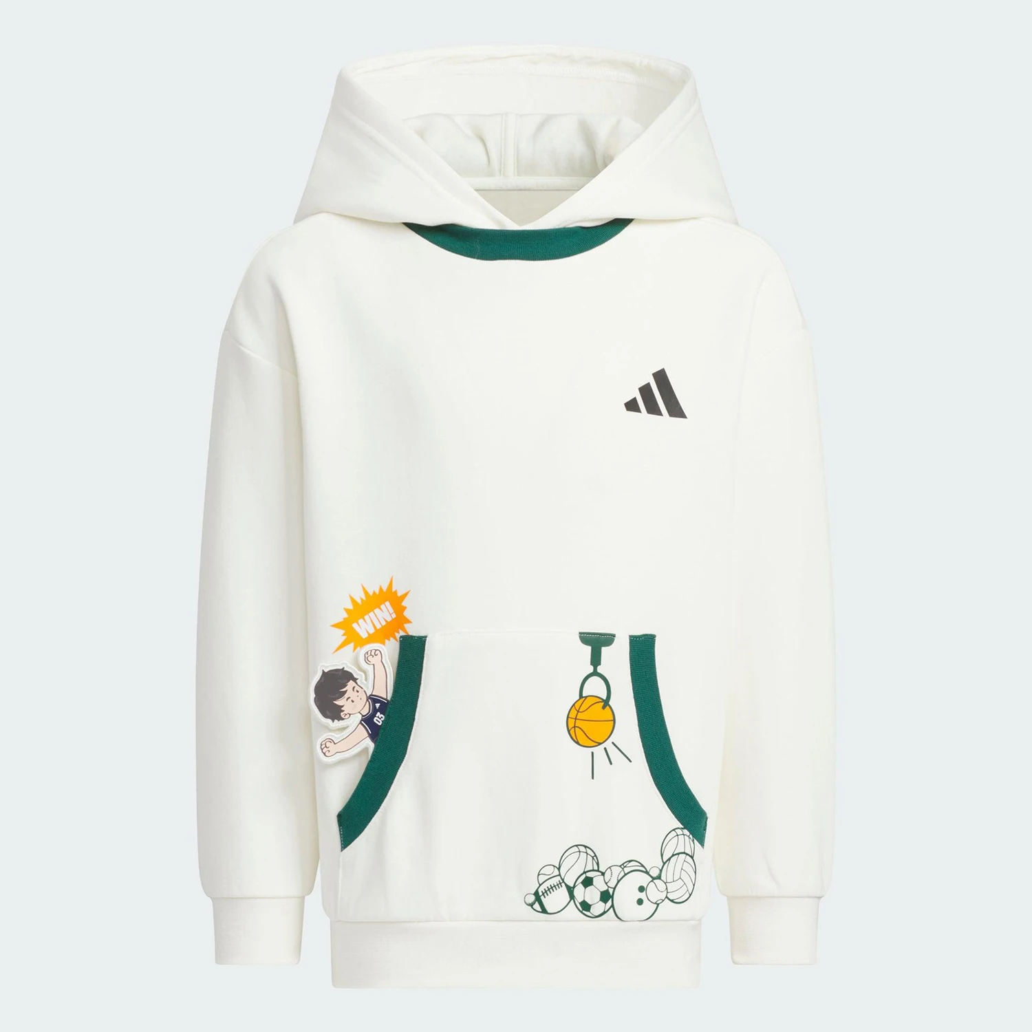 

Официальная детская вязаная толстовка с капюшоном Adidas, весна 2021, новинка KB4571