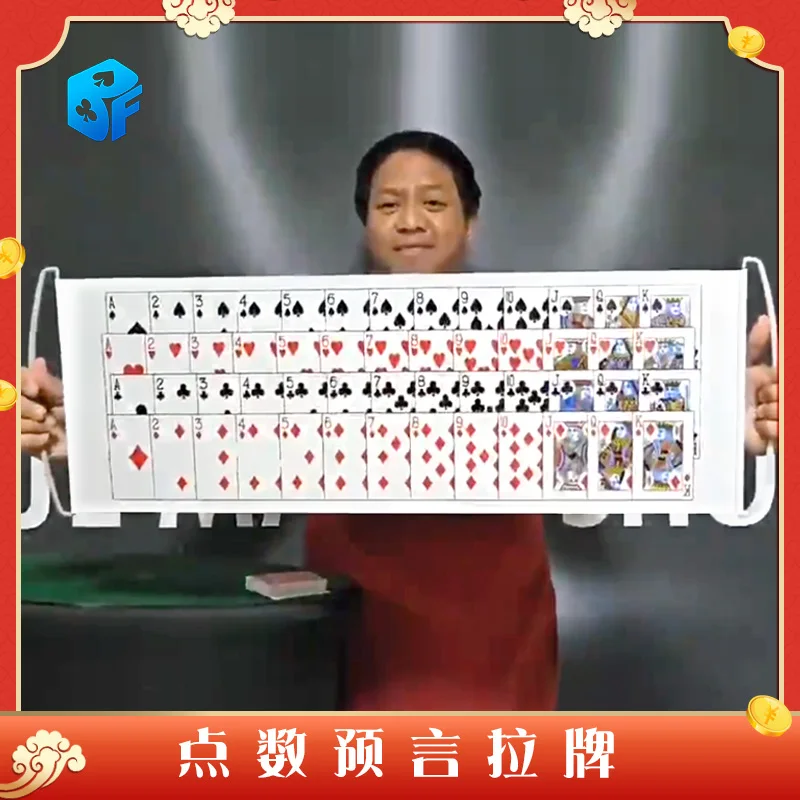 joked prediction Pull poker card prophesy interaction Funny Prediction Banner magic tricks Mentalism Professional Stage Magia