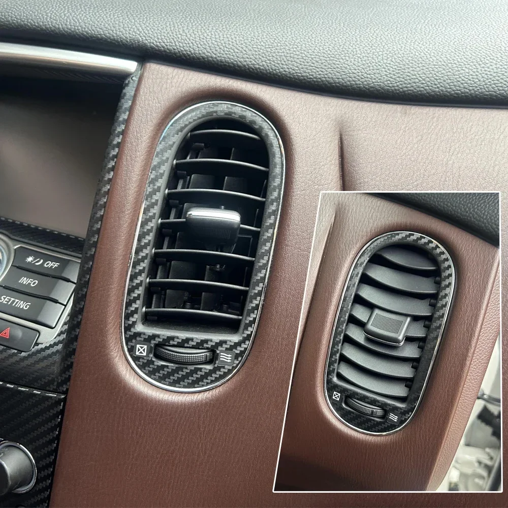 Car-Styling Carbon Fiber Car Interior Center Console Color Change Molding Sticker Decals For Infiniti QX50 EX25 EX35 2008-2015