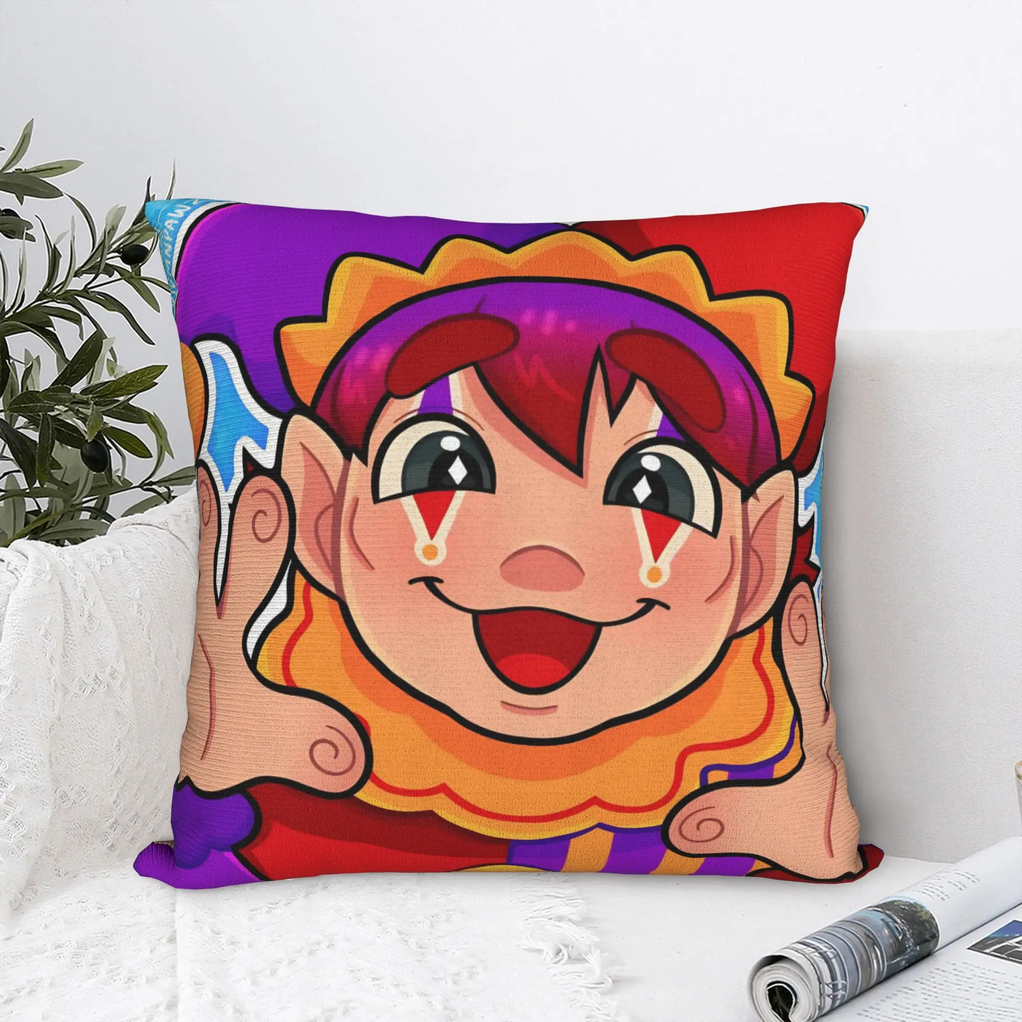 Hugh Morris Tomodachi Life Clown Pillowcase Polyester Cushion Cover Decorations  Pillow Case Cover Home Zipper 45X45cm