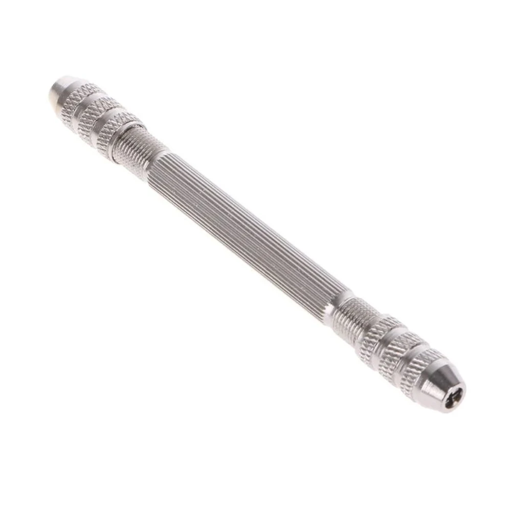 Broca de mano para manualidades PCB, 0,5-3,2mm, 105mm/4,13 pulgadas, Mini taladro de mano, joyería plateada, plástico, bonito