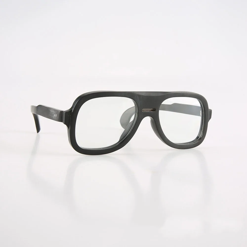 Eyeglass Frames Pilot Classic Retro Handmade Buffalo Horn Prescription Man's Glasses Frames Unique Oversize Vintage Eyeglasses