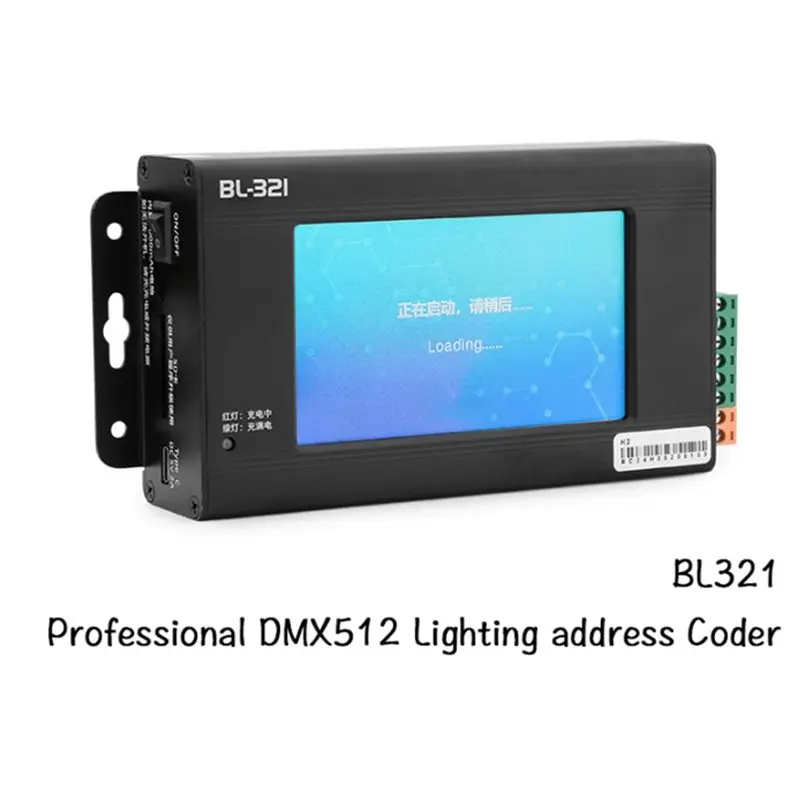 BL321 DMX512 Stage Lamp With Built-In Battery, Supports Power Bank, UCS512 Light Address Writer Controller