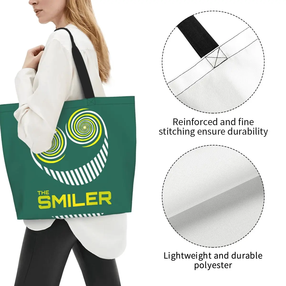 The Smiler Alton Towers Uniform Outfit Merch UkActive Shopping Tote Bag Canvas Shoulder Bags Shopper Grocery Handbag for Women