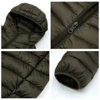 Down Jacket Men's 2024 New 90% White Duck Down Super Light Down Jacket Men's Lightweight Thermal Coat Hooded Feather Coat 3