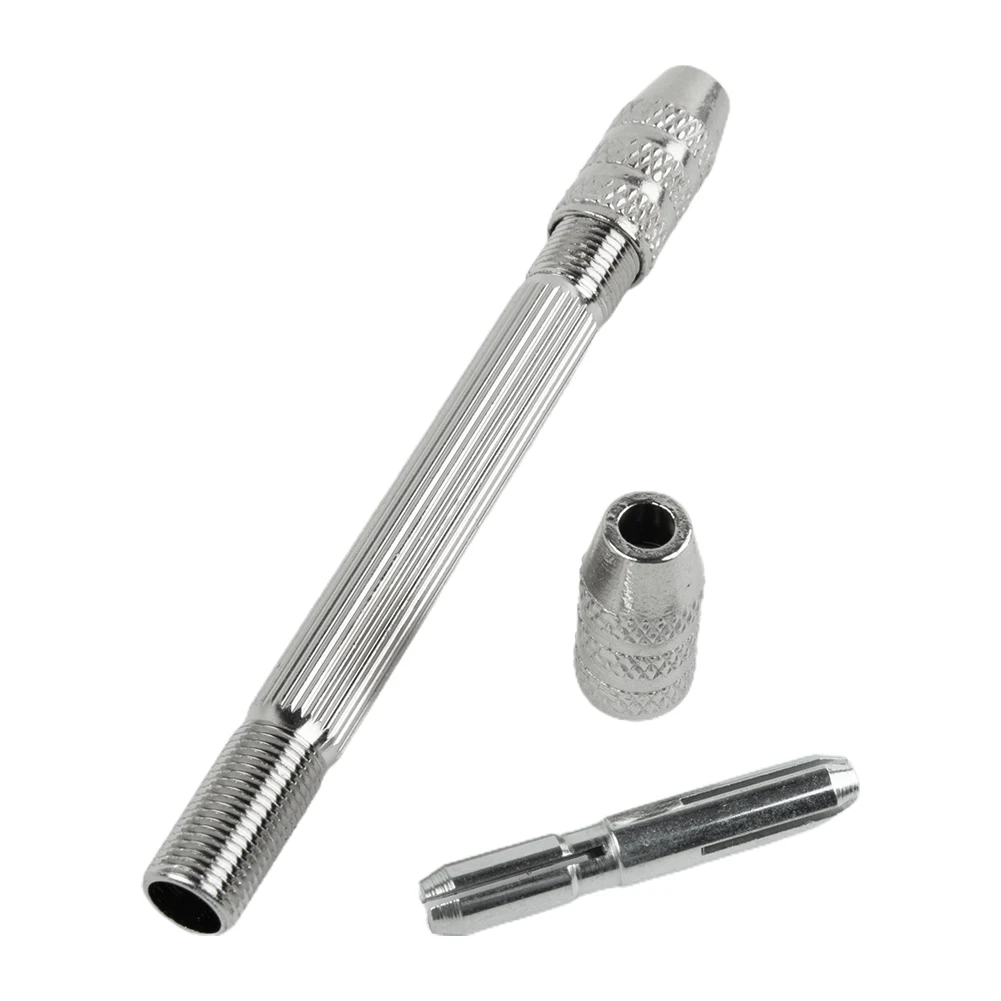 Power Tools Drill Bits Hand Tools 1pc Chrome Plating Hand Drill Hand Drill Chuck Jewelry Tools Reticulate Silver