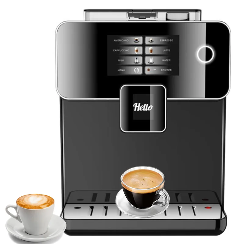 Fully automatic Cappuccio or latte esspresso making machine commercial coffee maker automatic coffee machine with grinder prices