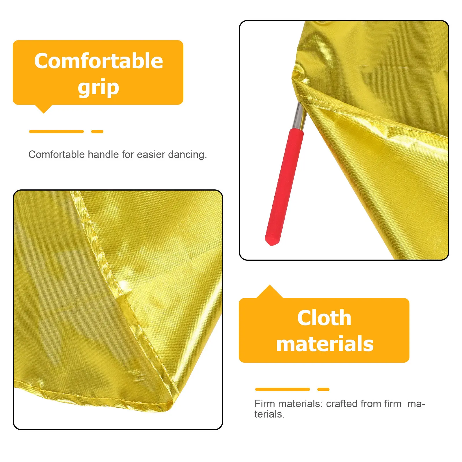Semicircle Worship Flags Bright Colorful Festival Flag for Praise Dance Outdoor Performance Hand Held Flags on Stick