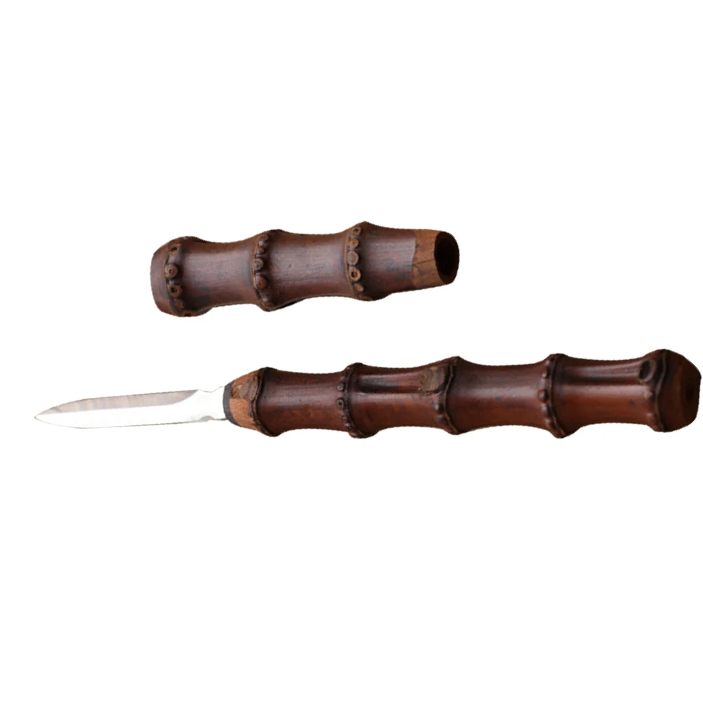 

Strong Tea Opening Tool Stainless Steel and Bamboo Puer Needle Small Lightweight Convenient Carry for Travel Camping Tea Making