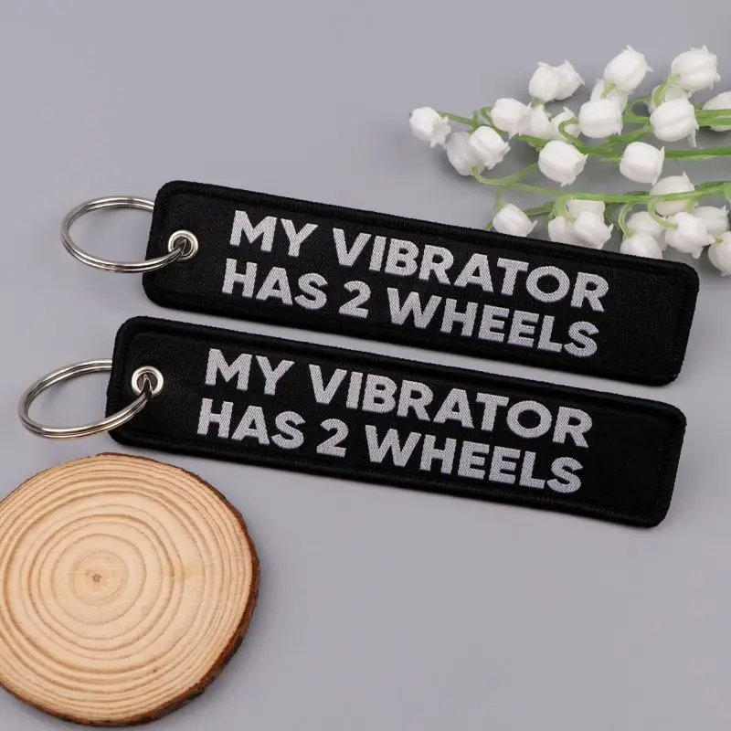 Spanischer Stickerei-Schlüsselanhänger, Schlüsselanhänger mit Zitaten, Schlüsselanhänger für Motorrad, Auto, Chaveiro, Geschenk für Freunde – Detail 1