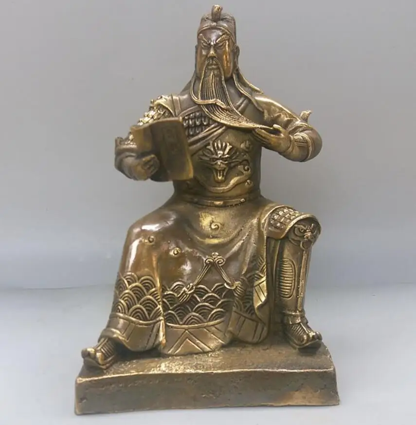 

manufacturer directly provides pure bronze statues for Duke Guan to read at night in the spring and Autumn period, and the