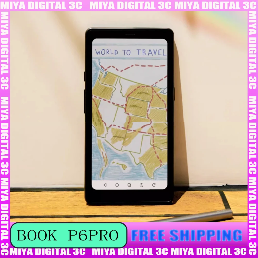 P6 Pro الملونة أونيكس بوكس القارئ الإلكتروني ورقة إلكترونية حماية العين 6G128G Bluetooth5.0 جيب قارئ الحبر الإلكتروني قارئ رواية الحبر الإلكتروني