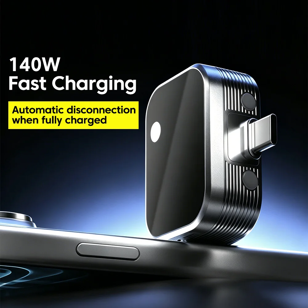 Olaf 140W, séparateur intelligent pour téléphone Type-C, charge complète, charge rapide pour téléphones USB-C, séparateur de charge complète, coupure automatique de l'alimentation.