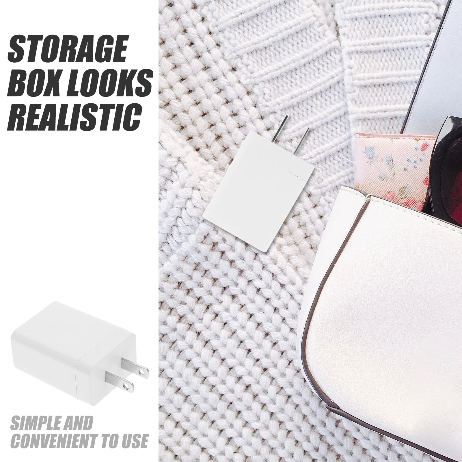 2pcs Pill Box Hidden Storage Containers Cash Safe Saver Compact Design Travel Home Use Secret Compartment