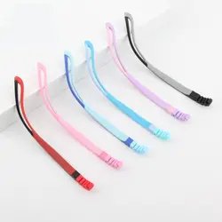 1 Pair Silicone Glasses Legs Snap-on Children's Eyeglasses Arm Ultra Light Replacement Bicolor Silicone Glasses Legs Accessories