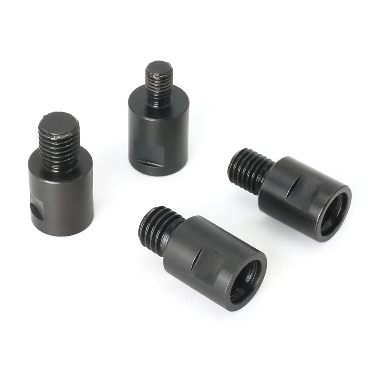 4Pcs M14 M10 5/8 Inch-11 Adapter Angle Grinder Thread Converter Adapter Shaft Connector Polished for Drill Bits Hole Saw