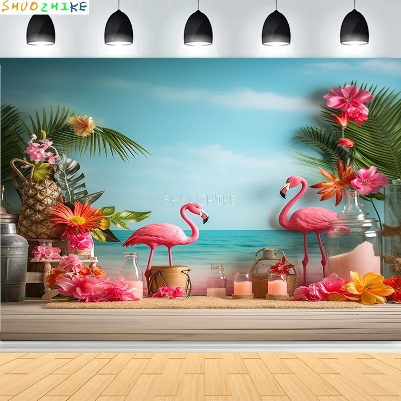 Regenbogen Luftballons Blumen Geburtstag Party Hintergrund Neugeborenen Boot Zirkus Sterne Strand Szene Wolke Thema Fotografie Kulissen AT-15