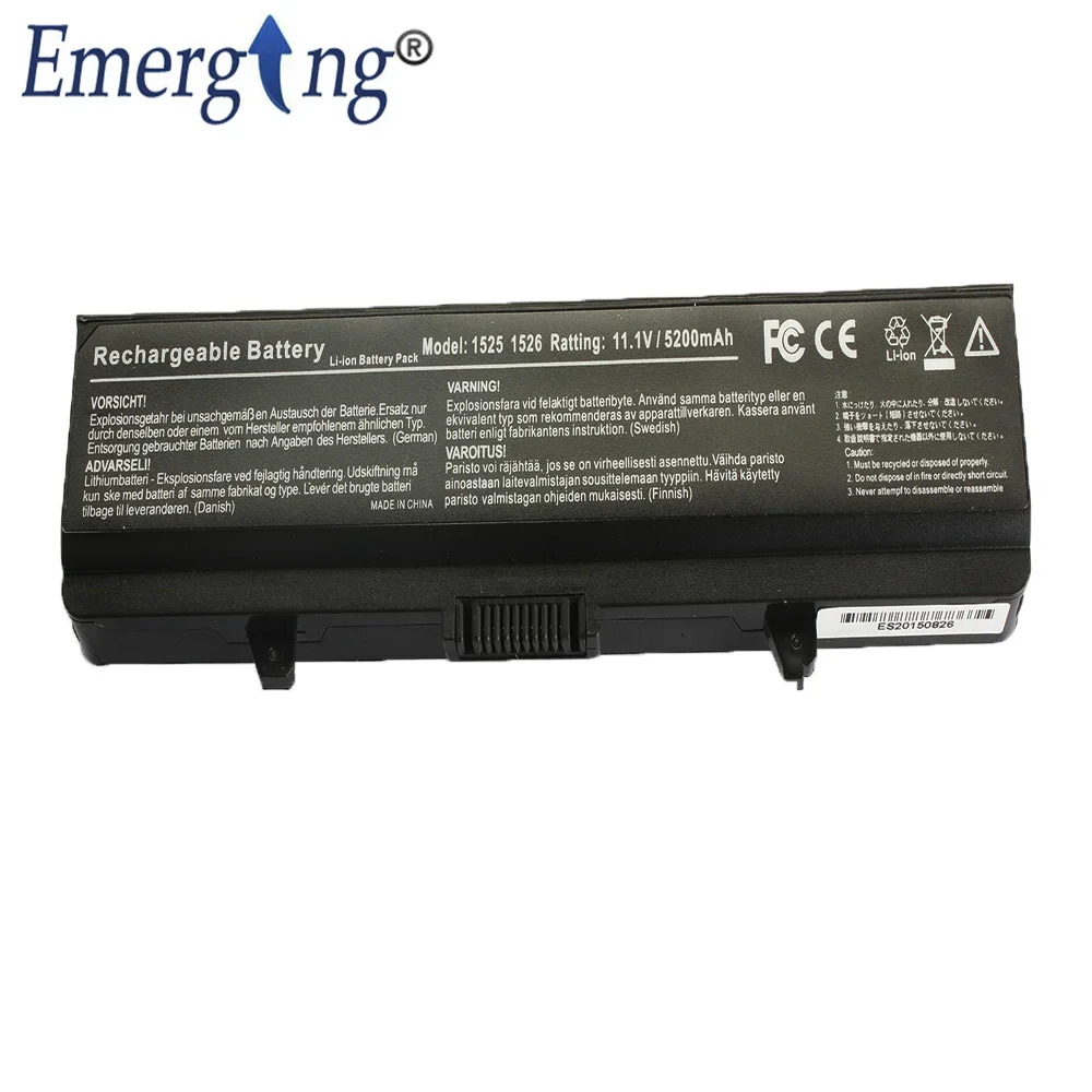 Batterie d'ordinateur portable pour Dell, 11.1V, 1525, 1526, 1545, 0GW240, RN873, RU573, 1546-312, Nouveau