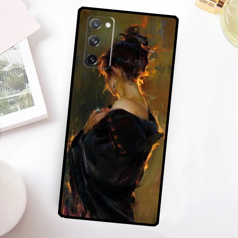 Renaissance art Painting Case For Samsung Galaxy S24 Ultra S21 S22 S23 Plus S20 FE S8 S9 S10 Note 10 20 Ultra Cover