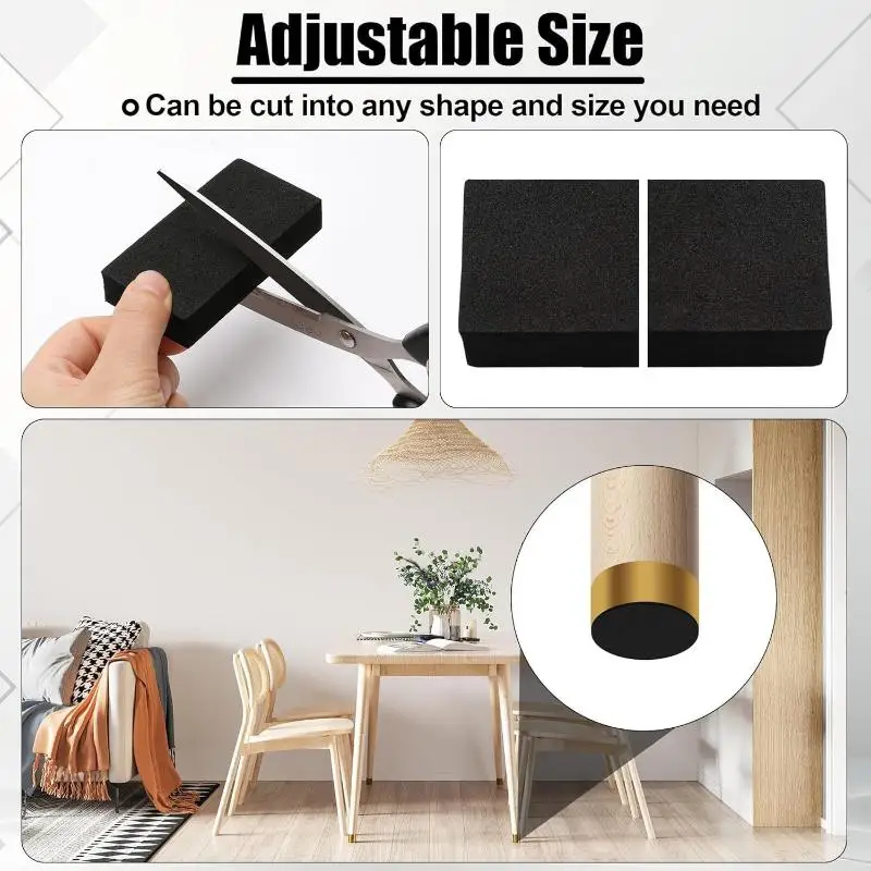 10/20Pcs EVA Foam Anti Vibration Pads Double Sided Adhesive Wall Protector For Furniture Shock Absorption