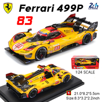 Bburago 1:24 2024 Ferrari 499P FORMULA RACING 488 250GTO FXXK 458 Alloy Luxury Vehicle Diecast Cars Model Toy Collection Gift
