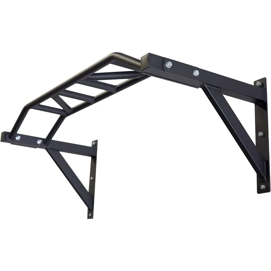 Barra de dominadas montada en la pared para gimnasios domésticos o de garaje Barra recta o arco multiagarre Ideal para dominadas Kipping CrossTraining y
