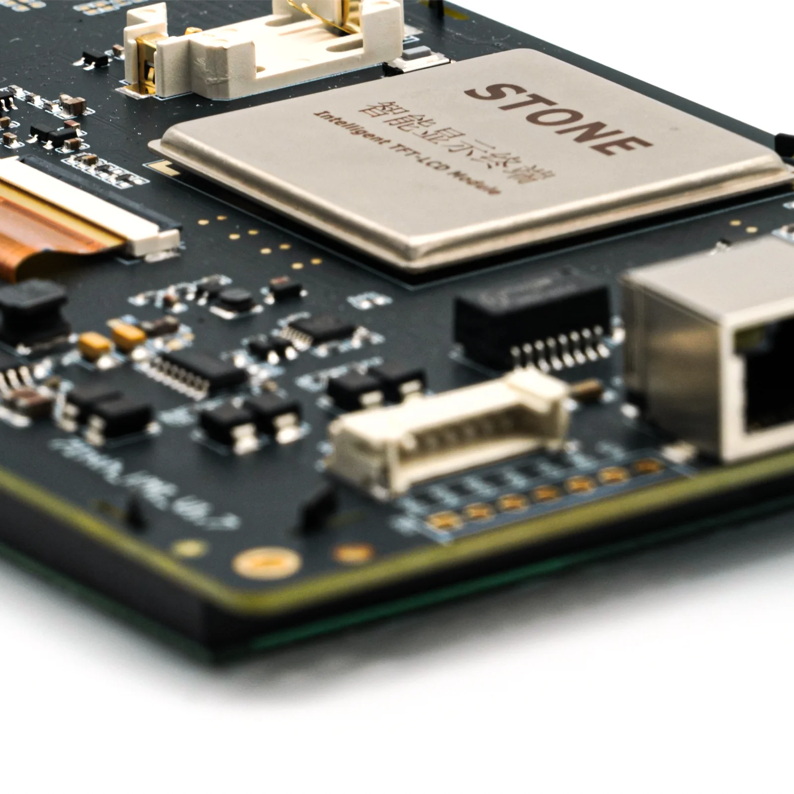 Tela táctil do módulo do LCD com alta resolução e placa do controlador, 7"