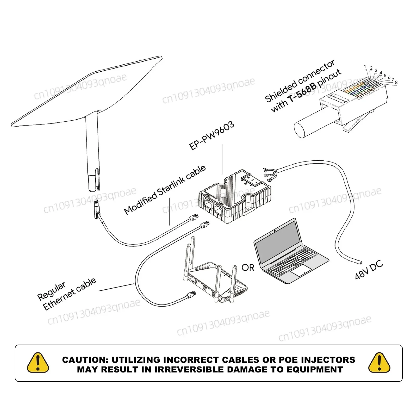 

NEWPoE Injector 48‑57V Flexible 10 100 1000Mb/s 3A Fast Efficient Power Supply Passive PoE Injector for Satellite