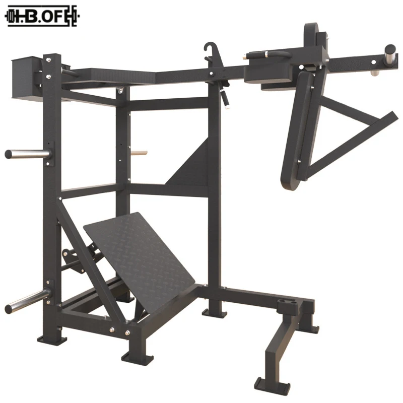 Pendulum Squat Trainer Hip Raise and Leg Extension Machine Commercial Gym Hack Large Fitness Equipment