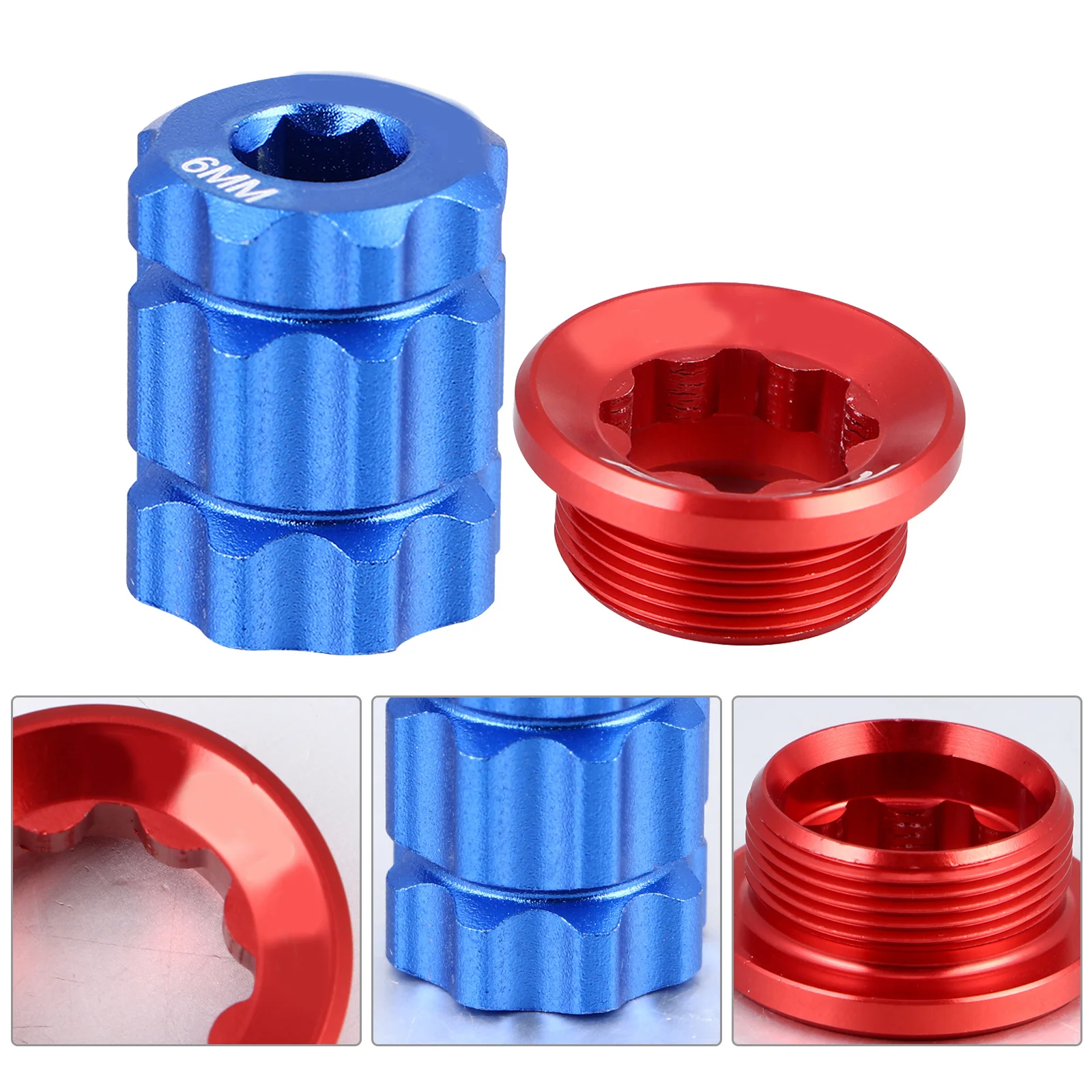 1 Set Aluminum Alloy Crank Cover Tool For Bike Bottom Bracket Cap Magnetic Quick Storage Easy Assemble Mountain Road Bicycle