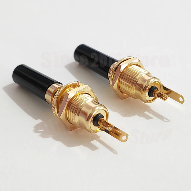 Cltgxdd 1 Stück Kupfer Vergoldeter DC5.5 * 2.1/2.5 DC099 20A Hochstrom-DC-Stromanschluss DIY Schweißdraht DC-Buchsenstecker – Detail 11