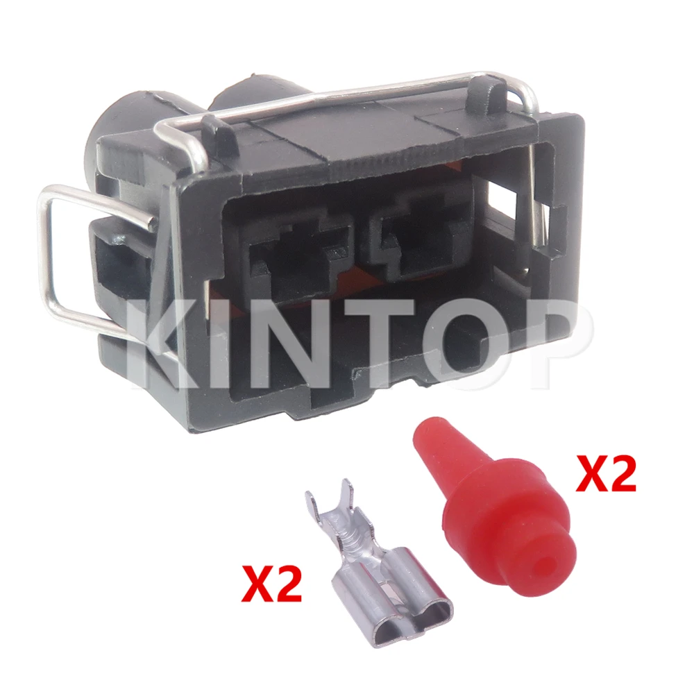 1 Set 2 Pins 357 951 772 15363600 357951772 Automotive Sound Horn Connector with Wire Cable Auto AC Assembly Socket For VW