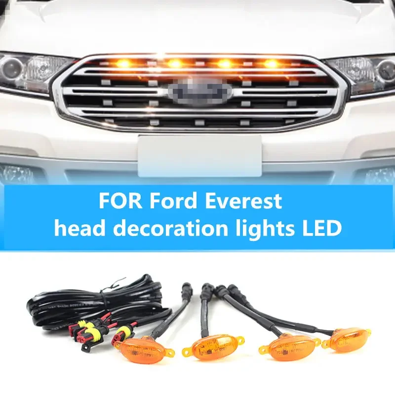 

Car Atmosphere Light FOR Ford Everest Front Decorative Light LED Decorative Warning Light Modification