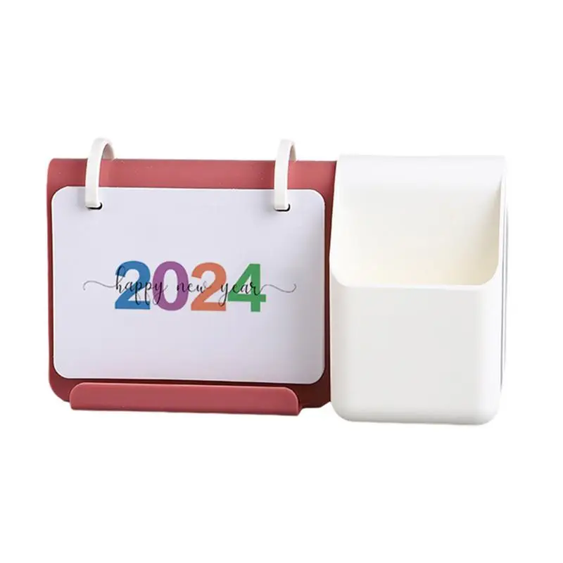 

Stand Up Calendar Month Stand Up Desk Calendar 2024 With Pen Holder Wirebound Table Standup Simple Design Monthly Scheduler For