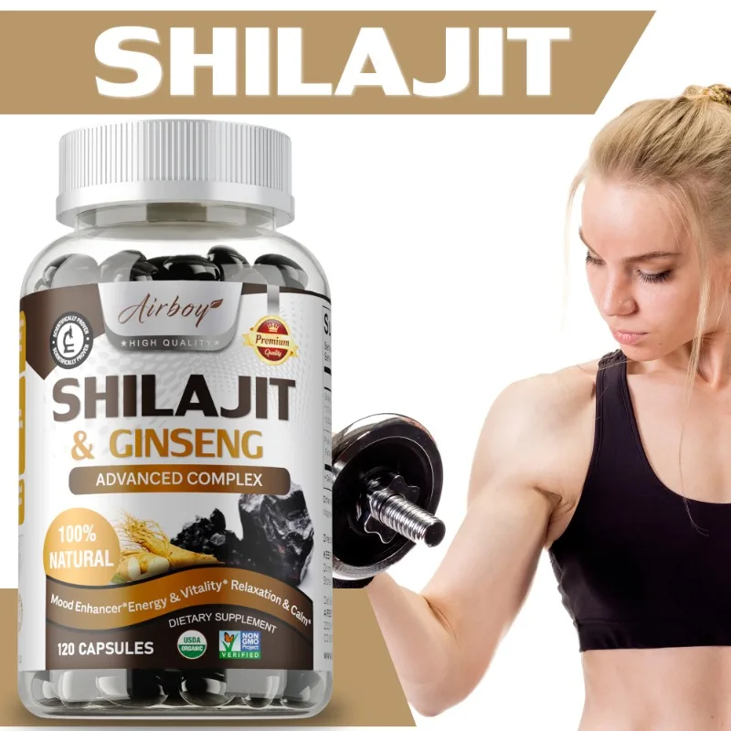 

Shilajit & Ginseng Supplement - Increase Strength, Endurance, Energy, Muscle Growth, and Regulate Brain Activity