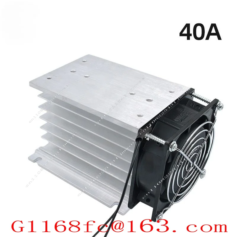 High Quality Professional Three-phase Fan with 40A H-110 Three-phase SSR Solid-state Relay Radiator Parts