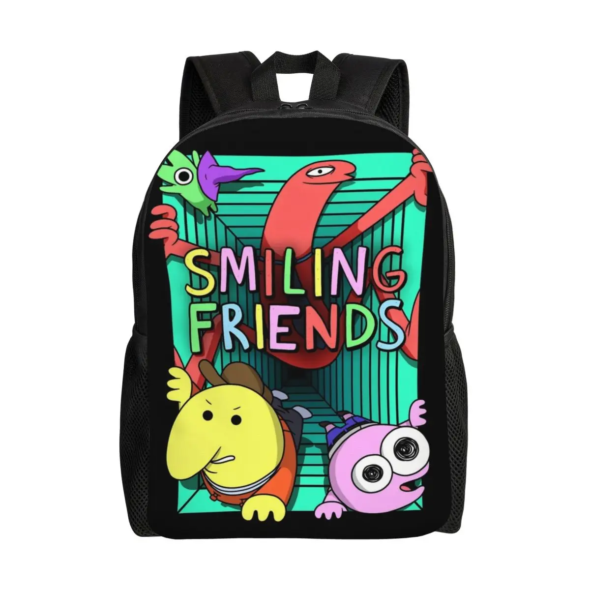 

Рюкзак с героями мультфильмов «Улыбающиеся друзья» для детей, легкие рюкзаки для девочек и мальчиков, сумки для малышей, детского сада