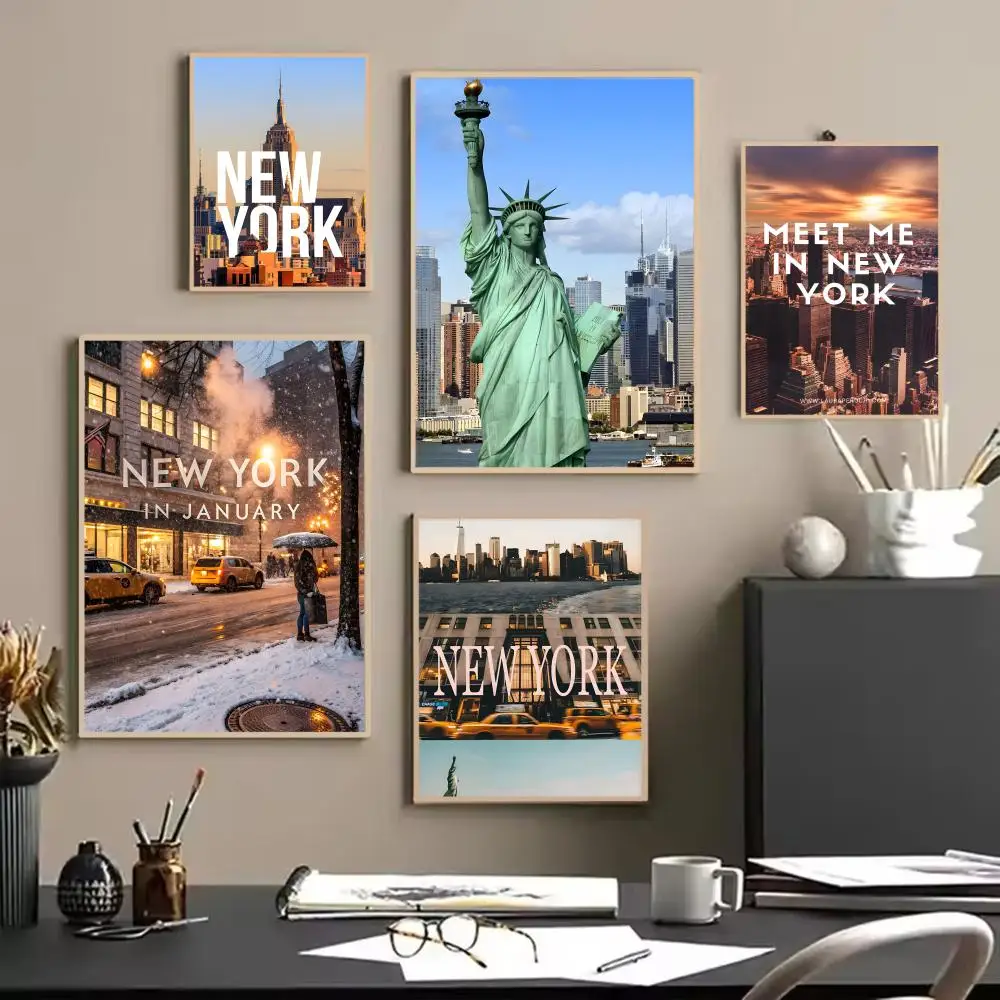Urban Kinetic N-New York City Street Photography Print Poster Painting Wall Art for Living Room Home Gifts Decor Mural