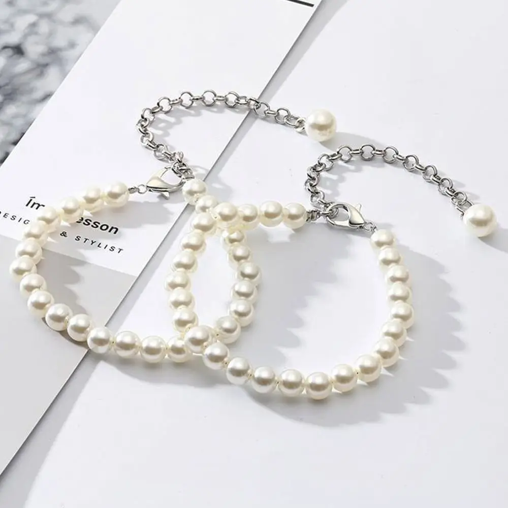 Pearl Chain Anklets High Heels Decorations Anti-skid Women Shoelaces High-heeled Shoes Straps Pearl Heels Band High Heels Chain