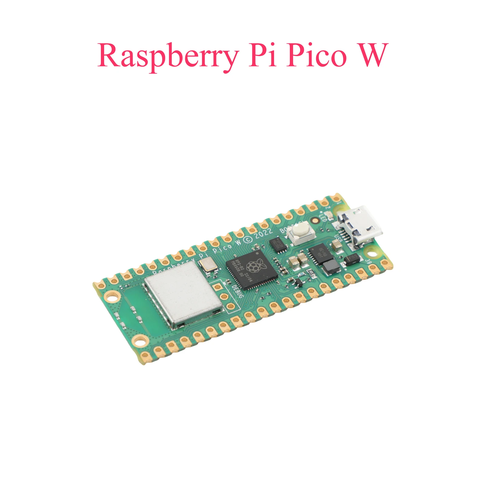 

Оригинальная материнская плата Raspberry Pi Pico W Armv6-M Dual-core Arm, Bluetooth 5,2, Wi-Fi, микроконтроллер