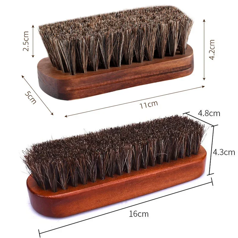 1PC Car Cleaning Horsehair Brush Soft Cleaner Brush for Leather Seat Steering Wheel Dust Remover Auto Detailing Brush Tools