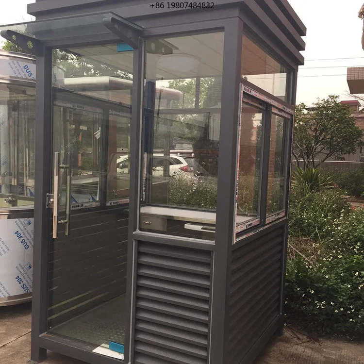Modern Minimalist Steel Security Booth, Quick Installation, Eco-friendly Container Houses, AliExpress High Quality Factory Price